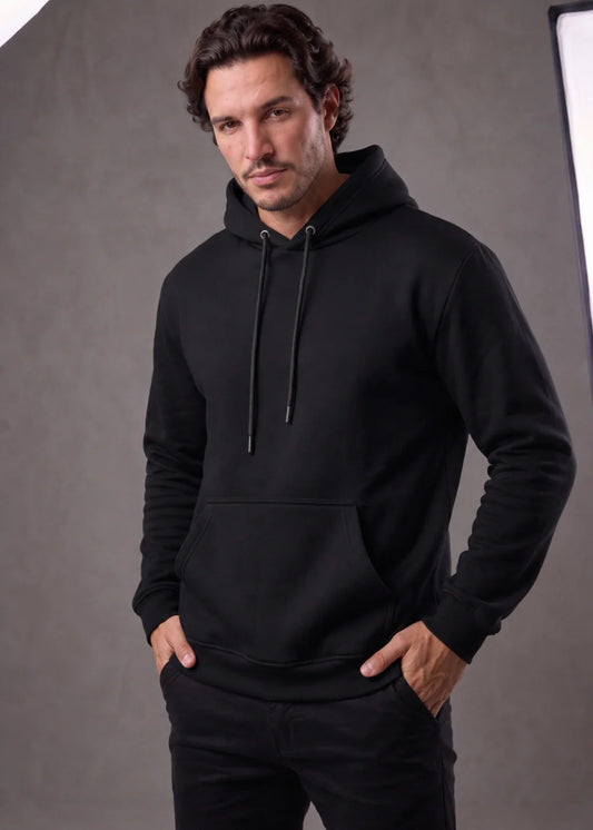 Moletom Canguru Masculino Liso com Capuz e Bolso Frontal Seyfer
